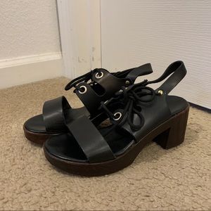 TopShop Lace Up Heeled Sandals